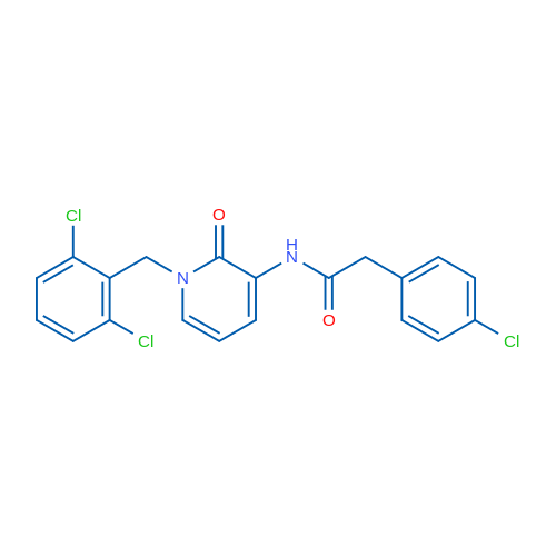 2-(4-Chlorophenyl)-N-{1-[(2,6-dichlorophenyl)methyl]-2-oxo-1,2-dihydropyridin-3-yl}acetamide 1g