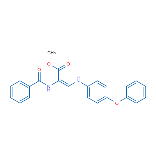 Methyl (2E)-3-[(4-phenoxyphenyl)amino]-2-(phenylformamido)prop-2-enoate 1g