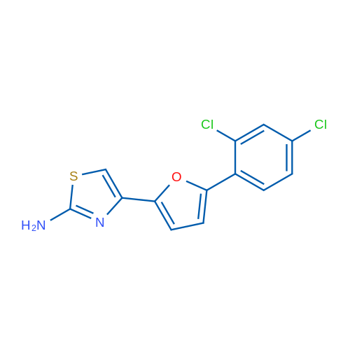 4-[5-(2,4-Dichlorophenyl)furan-2-yl]-1,3-thiazol-2-amine 1g