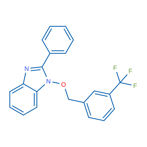2-Phenyl-1-{[3-(trifluoromethyl)phenyl]methoxy}-1H-1,3-benzodiazole 1g