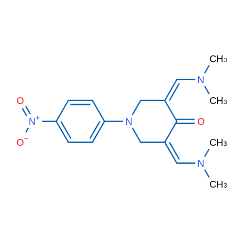 (3Z,5Z)-3,5-Bis[(dimethylamino)methylidene]-1-(4-nitrophenyl)piperidin-4-one 1g