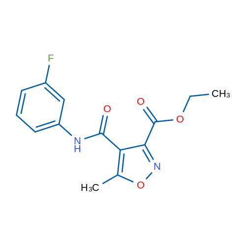 Ethyl 4-[(3-fluorophenyl)carbamoyl]-5-methyl-1,2-oxazole-3-carboxylate 1g