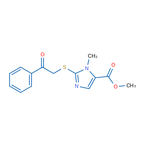 Methyl 1-methyl-2-[(2-oxo-2-phenylethyl)sulfanyl]-1H-imidazole-5-carboxylate 10mg