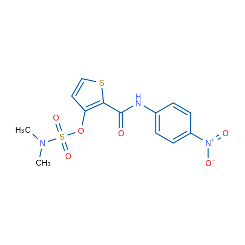 2-[(4-Nitrophenyl)carbamoyl]thiophen-3-yl N,N-dimethylsulfamate 1g