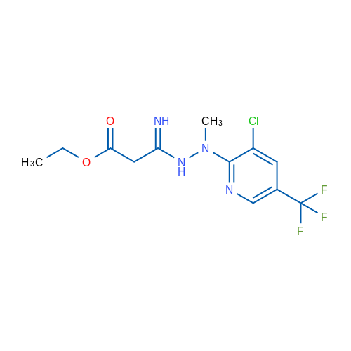 Ethyl 2-(N-{[3-chloro-5-(trifluoromethyl)pyridin-2-yl](methyl)amino}carbamimidoyl)acetate 1g