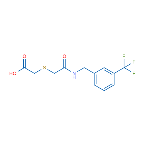 2-{[({[3-(trifluoromethyl)phenyl]methyl}carbamoyl)methyl]sulfanyl}acetic acid 1g