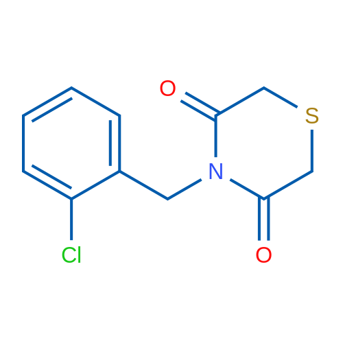 4-[(2-Chlorophenyl)methyl]thiomorpholine-3,5-dione 1g