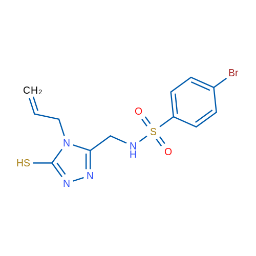 4-Bromo-N-{[4-(prop-2-en-1-yl)-5-sulfanyl-4H-1,2,4-triazol-3-yl]methyl}benzene-1-sulfonamide 1g