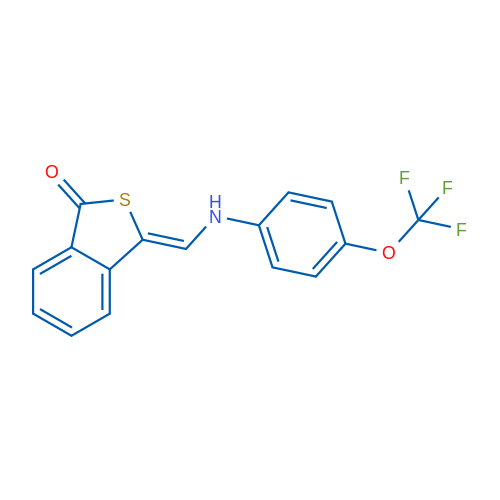 (3Z)-3-({[4-(trifluoromethoxy)phenyl]amino}methylidene)-1,3-dihydro-2-benzothiophen-1-one 1g