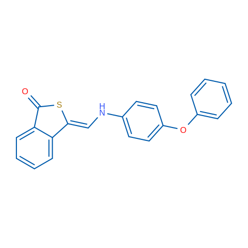(3Z)-3-{[(4-phenoxyphenyl)amino]methylidene}-1,3-dihydro-2-benzothiophen-1-one 1g