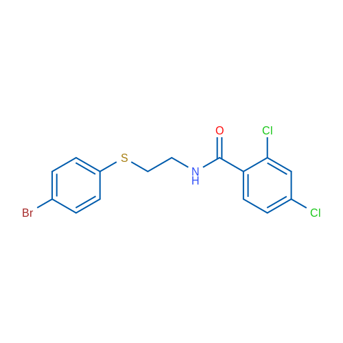 N-{2-[(4-bromophenyl)sulfanyl]ethyl}-2,4-dichlorobenzamide 1g