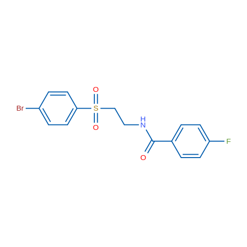 N-[2-(4-Bromobenzenesulfonyl)ethyl]-4-fluorobenzamide 1g