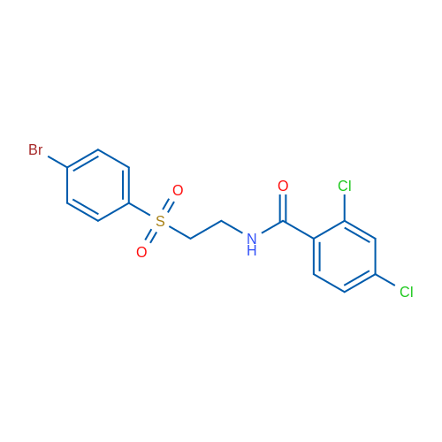 N-[2-(4-Bromobenzenesulfonyl)ethyl]-2,4-dichlorobenzamide 1g