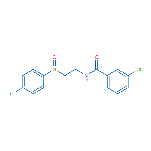 3-Chloro-N-[2-(4-chlorobenzenesulfinyl)ethyl]benzamide 1g