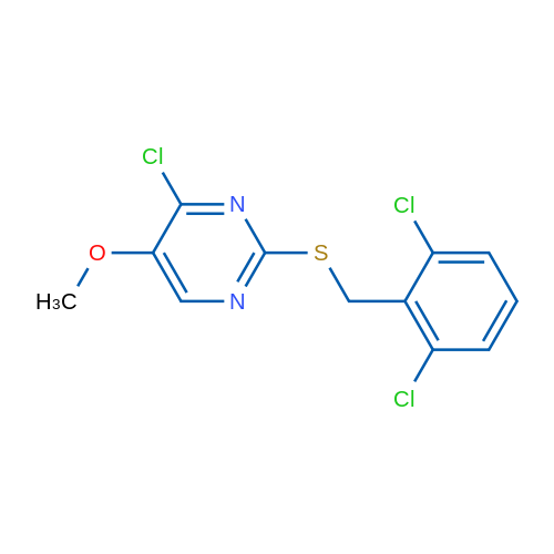4-Chloro-2-{[(2,6-dichlorophenyl)methyl]sulfanyl}-5-methoxypyrimidine 1g