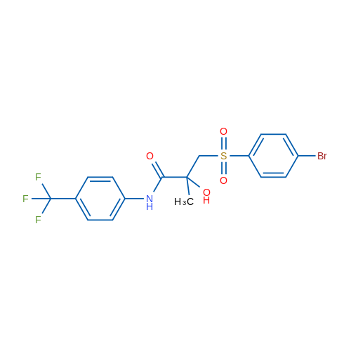 3-(4-Bromobenzenesulfonyl)-2-hydroxy-2-methyl-N-[4-(trifluoromethyl)phenyl]propanamide 1g