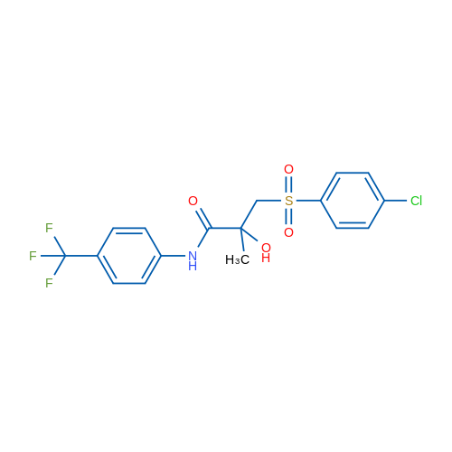 3-(4-Chlorobenzenesulfonyl)-2-hydroxy-2-methyl-N-[4-(trifluoromethyl)phenyl]propanamide 1g