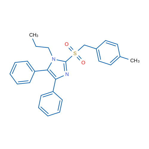 2-[(4-Methylphenyl)methanesulfonyl]-4,5-diphenyl-1-propyl-1H-imidazole 1g