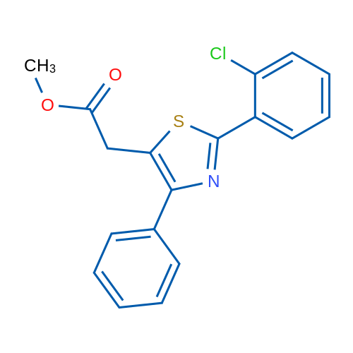 Methyl 2-[2-(2-chlorophenyl)-4-phenyl-1,3-thiazol-5-yl]acetate 1g