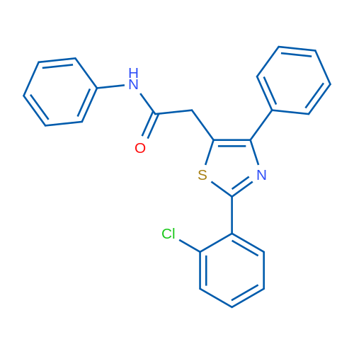 2-[2-(2-Chlorophenyl)-4-phenyl-1,3-thiazol-5-yl]-N-phenylacetamide 1g