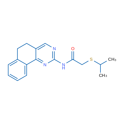 N-{5H,6H-benzo[h]quinazolin-2-yl}-2-(propan-2-ylsulfanyl)acetamide 5mg