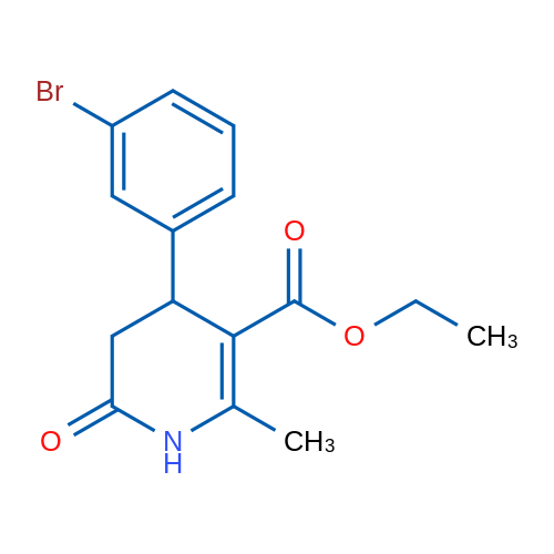 Ethyl 4-(3-bromophenyl)-2-methyl-6-oxo-1,4,5,6-tetrahydropyridine-3-carboxylate 5g