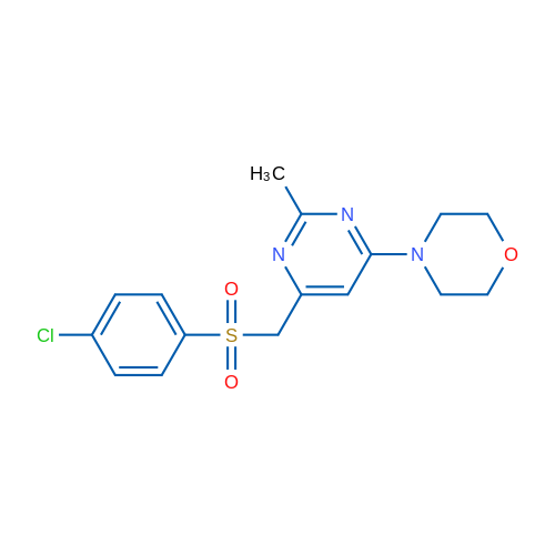 4-{6-[(4-chlorobenzenesulfonyl)methyl]-2-methylpyrimidin-4-yl}morpholine 1g
