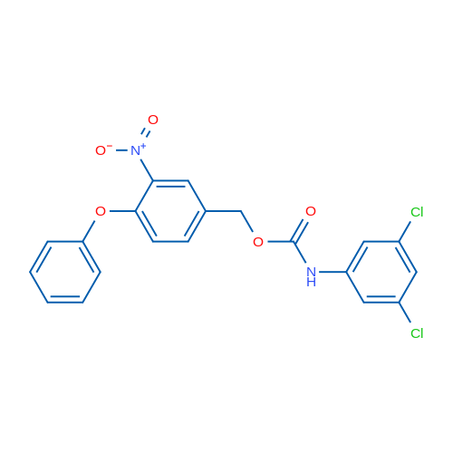 (3-Nitro-4-phenoxyphenyl)methyl N-(3,5-dichlorophenyl)carbamate 1g