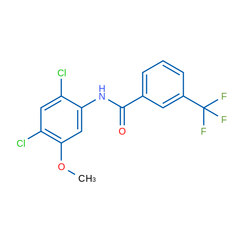N-(2,4-Dichloro-5-methoxyphenyl)-3-(trifluoromethyl)benzamide 1g