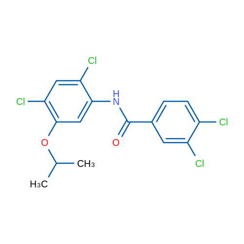 3,4-Dichloro-N-[2,4-dichloro-5-(propan-2-yloxy)phenyl]benzamide 1g