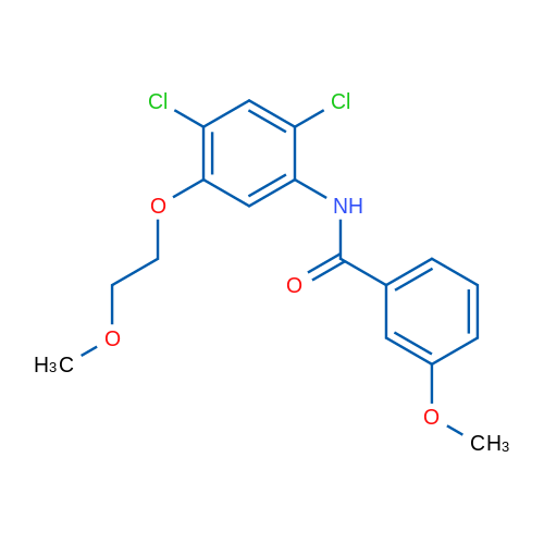 N-[2,4-Dichloro-5-(2-methoxyethoxy)phenyl]-3-methoxybenzamide 1g