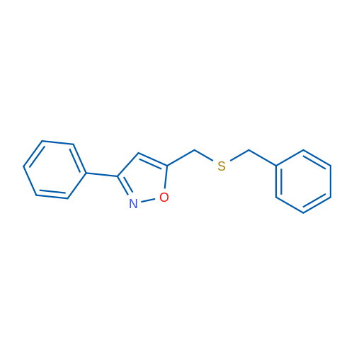 5-[(Benzylsulfanyl)methyl]-3-phenyl-1,2-oxazole 1g