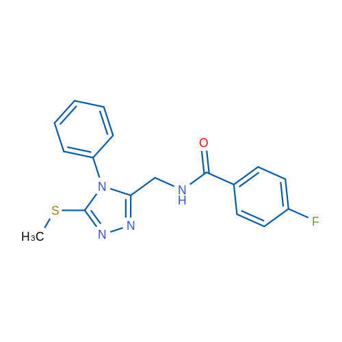 4-Fluoro-N-{[5-(methylsulfanyl)-4-phenyl-4H-1,2,4-triazol-3-yl]methyl}benzamide 1g