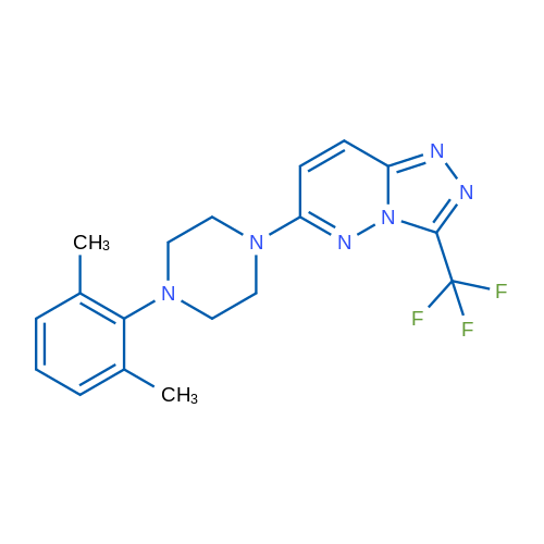 1-(2,6-Dimethylphenyl)-4-[3-(trifluoromethyl)-[1,2,4]triazolo[4,3-b]pyridazin-6-yl]piperazine 1g