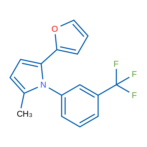 2-(Furan-2-yl)-5-methyl-1-[3-(trifluoromethyl)phenyl]-1H-pyrrole 1g