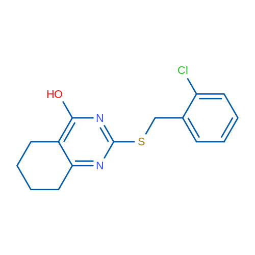 2-{[(2-chlorophenyl)methyl]sulfanyl}-5,6,7,8-tetrahydroquinazolin-4-ol 1g