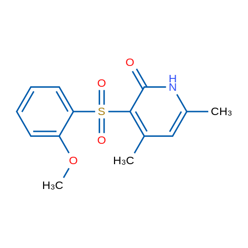 3-(2-Methoxybenzenesulfonyl)-4,6-dimethyl-1,2-dihydropyridin-2-one 1g