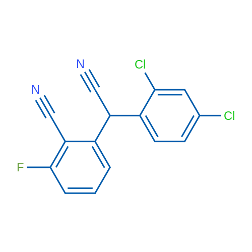 2-(Cyano(2,4-dichlorophenyl)methyl)-6-fluorobenzonitrile 10g