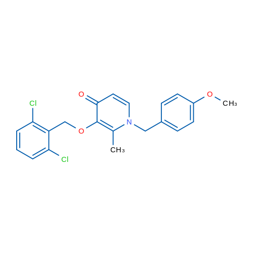 3-[(2,6-Dichlorophenyl)methoxy]-1-[(4-methoxyphenyl)methyl]-2-methyl-1,4-dihydropyridin-4-one 1g