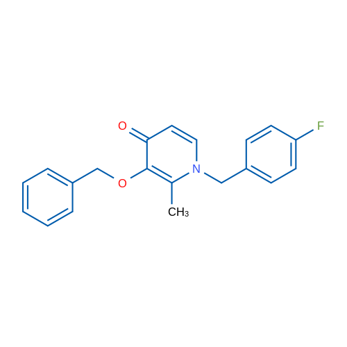 3-(Benzyloxy)-1-[(4-fluorophenyl)methyl]-2-methyl-1,4-dihydropyridin-4-one 1g