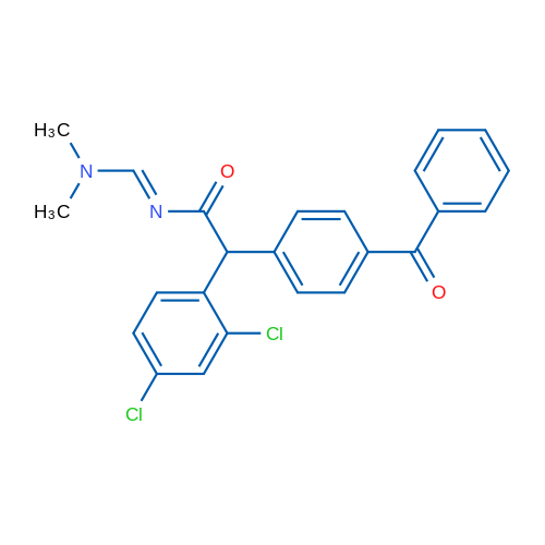 2-(4-Benzoylphenyl)-2-(2,4-dichlorophenyl)-N-[(1E)-(dimethylamino)methylidene]acetamide 1g