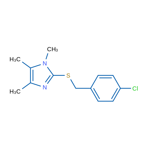 2-{[(4-chlorophenyl)methyl]sulfanyl}-1,4,5-trimethyl-1H-imidazole 1g
