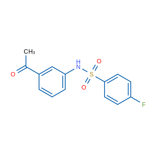 N-(3-Acetylphenyl)-4-fluorobenzene-1-sulfonamide 1g