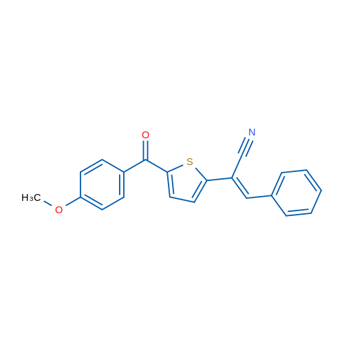 (2E)-2-[5-(4-Methoxybenzoyl)thiophen-2-yl]-3-phenylprop-2-enenitrile 1g