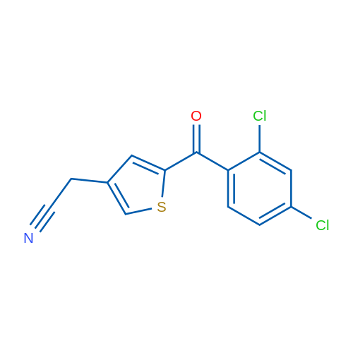 2-[5-(2,4-Dichlorobenzoyl)thiophen-3-yl]acetonitrile 1g