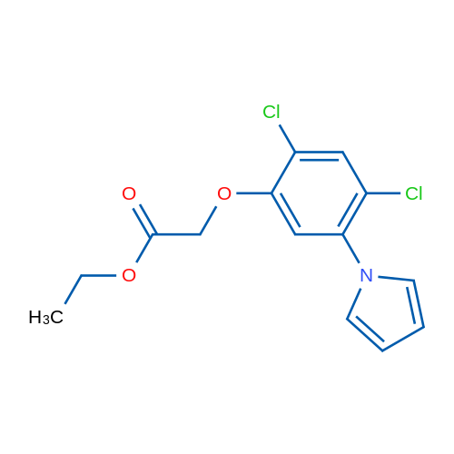 Ethyl 2-[2,4-dichloro-5-(1H-pyrrol-1-yl)phenoxy]acetate 1g