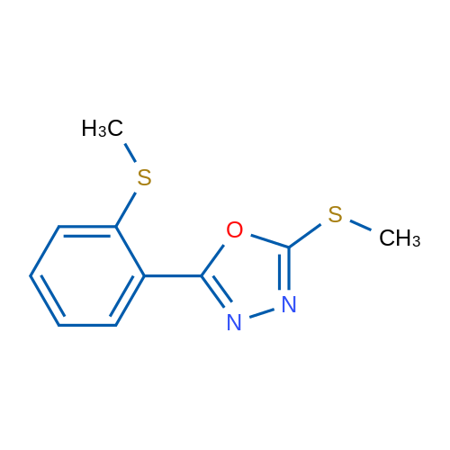 2-(Methylsulfanyl)-5-[2-(methylsulfanyl)phenyl]-1,3,4-oxadiazole 1g