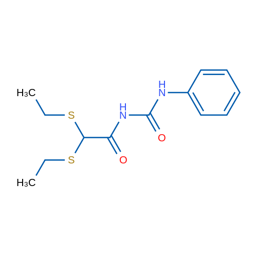 3-[2,2-Bis(ethylsulfanyl)acetyl]-1-phenylurea 1g