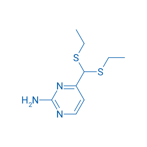 4-[Bis(ethylsulfanyl)methyl]pyrimidin-2-amine 1g