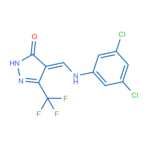 4-{[(3,5-dichlorophenyl)amino]methylidene}-3-(trifluoromethyl)-4,5-dihydro-1H-pyrazol-5-one 1g